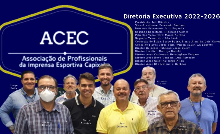 ACEC define sua diretoria; Jair Oliveira é o presidente.