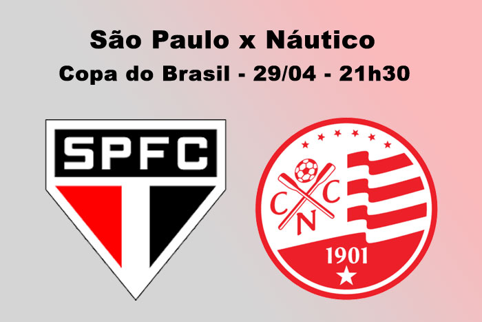 Aprovados para São Paulo X Náutico pela Copa do Brasil